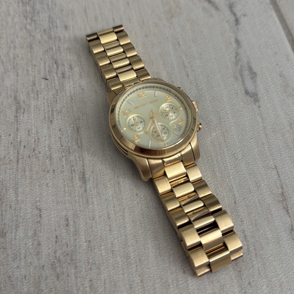 Michael Kors Runway Gold-Tone Watch